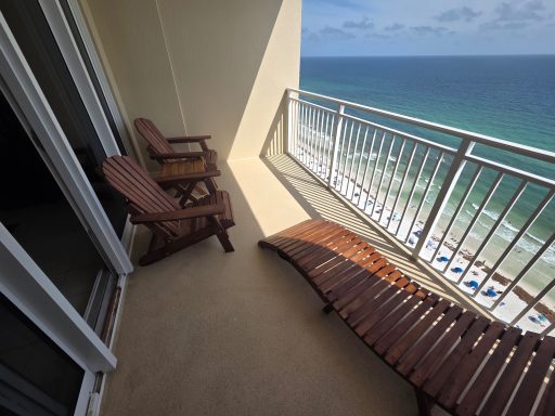 Balcony with new furniture